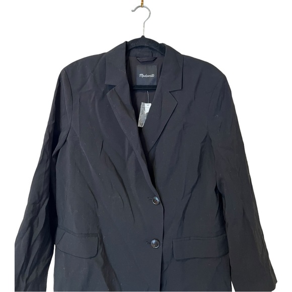 Madewell The Relaxed Blazer in Softdrape in Black (S) - Picture 7 of 12